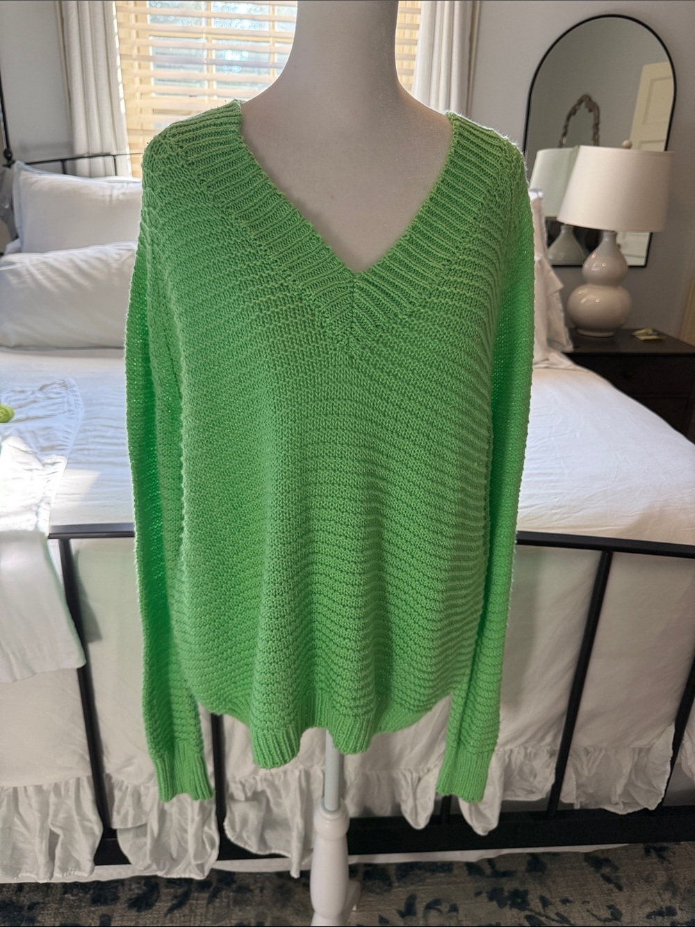 HiHo Summer Green Lexy V-Neck Women’s Sweater
